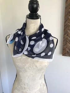 Corporate Head Office Management: Scarf - Spotted Navy