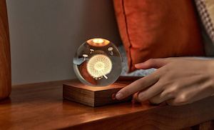 Dandelion - 3D Laser Engraved LED Light