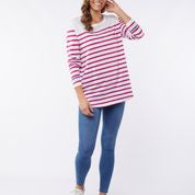 Corporate Head Office Management: Elm - Camilla Stripe LS Tee