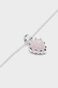 Corporate Head Office Management: love claw necklace rose quartz