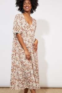 Corporate Head Office Management: Lamu tiered maxi dress savannah sage