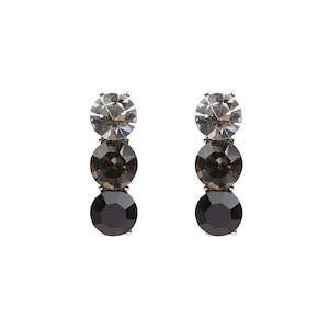 Corporate Head Office Management: 3 Crystal Drop Earrings