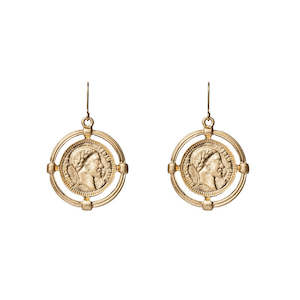 Medallion Coin Earrings