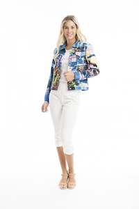 Ponte jacket printed