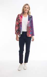 Corporate Head Office Management: Two Button Print Jacket