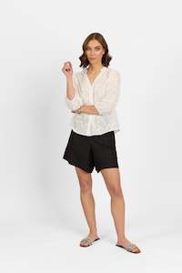 Corporate Head Office Management: Ruby Shirt - White