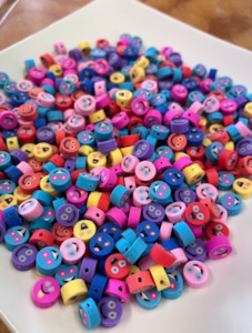 Craft material and supply: Emoji Fimo Beads - Pack of 10