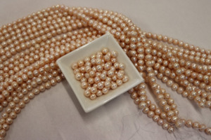 Freshwater Pearl Strand - Pinks - Round .9mm