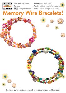 January Holidays Special Class - Memory Wire Bracelets (Ages 5+)