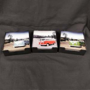 Antique: Volkswagen Kombi Coasters - Set of 6