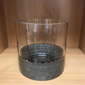 Antique: Black Honeycomb Glass Cylinder