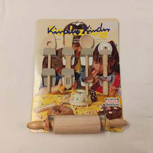 Antique: "Kinder Kinder" Kids Wooden Pastry Tool set