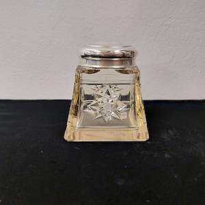 Antique: Sterling Silver / Glass Perfume Bottle - Birmingham 1910