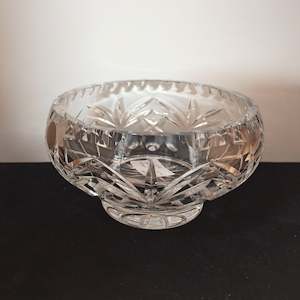 Antique: Small Cut Crystal Bowl - Czech Republic