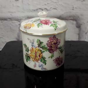 Antique: Hammersley Cannister (with lid) - 'Autumn Glory' Pattern