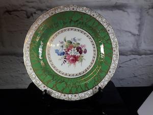 Hammersley large cake plate signed F Howard