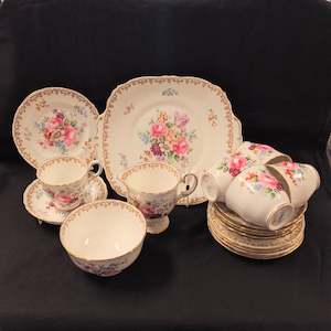 Antique: 21 Piece Tea Set - Crown Staffordshire