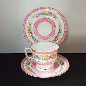 Antique: Crown Staffordshire Cup, Saucer & Plate - c. 1930