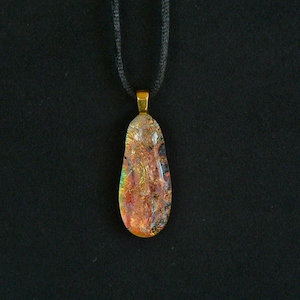 Dichroic Glass Pendant – Fire & Ice