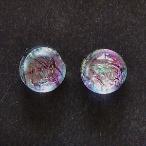 Dichroic Glass Stud Earrings