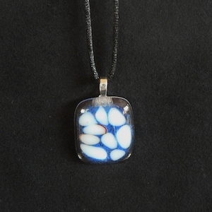 Fused Glass Pendant – Floating Pebbles