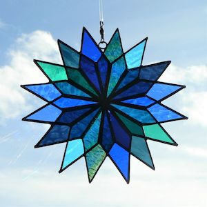 Creative art: Starburst – Blues & Teal