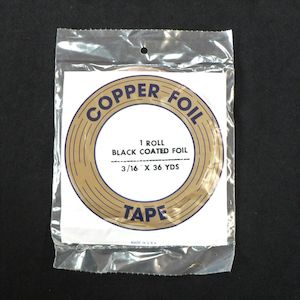 Edco 3/16″ (4.7mm) Black Back Copper Foil