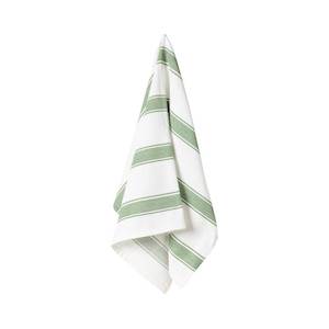 Furniture: Casafina Tea Towel - Chive Stripe