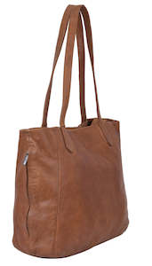 Furniture: Adele Shoulder Bag - Cognac