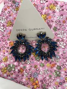 Deepa Gurnarni Sapphire Earrings