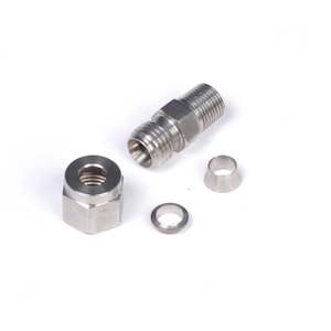 Haltech 1/4" Stainless Compression Fitting Kit Thread: 1/8 NPT