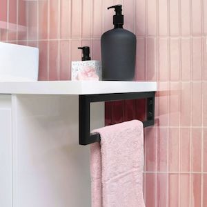 Morocco Rabat Pink Stacked Subway | Self-adhesive 3D Tiles