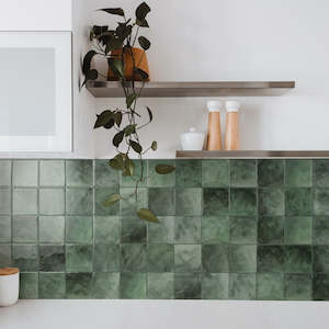 Internet only: Zellige Taza Green | Self-adhesive 3D Tiles