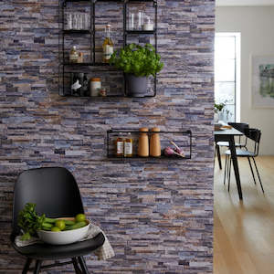 Stone Wall Grey Natural | Vinyl Wallpaper - 67.5cm x 4m