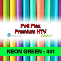 Adhesive wholesaling: Neon Green 441 Poli Flex HTV Iron-on