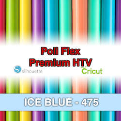 Ice Blue 475 Poli Flex HTV Iron-on