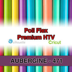 Aubergine 471 Poli Flex HTV Iron-on