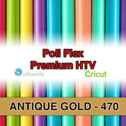 Adhesive wholesaling: Antique Gold 470 Poli Flex HTV Iron-on