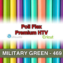 Military Green 469 Poli Flex HTV Iron-on