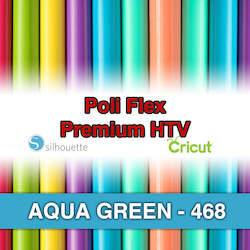 Aqua Green 468 Poli Flex HTV Iron-on