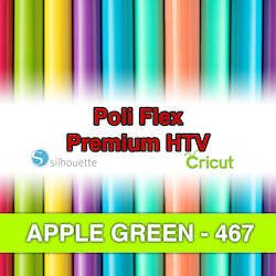 Adhesive wholesaling: Apple Green 467 Poli Flex HTV Iron-on