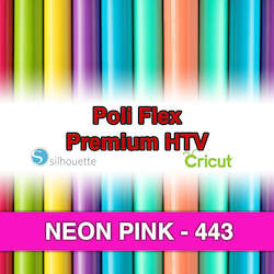 Neon Pink 443 Poli Flex HTV Iron-on