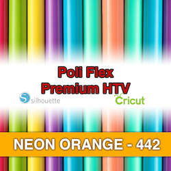 Neon Orange 442 Poli Flex HTV Iron-on