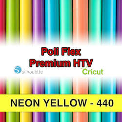 Neon Yellow 440 Poli Flex HTV Iron-on