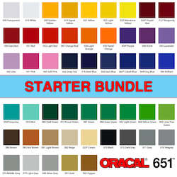 [100cm] Starter Bundle ORACAL 651 Adhesive Vinyl