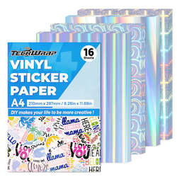 Adhesive wholesaling: Printable Assorted Holo Vinyl Pack