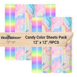 Adhesive wholesaling: Candy Colour Vinyl Sheets Pack