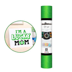 Adhesive wholesaling: Green Glitter Adhesive Vinyl