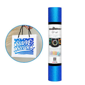 Blue Glitter Adhesive Vinyl