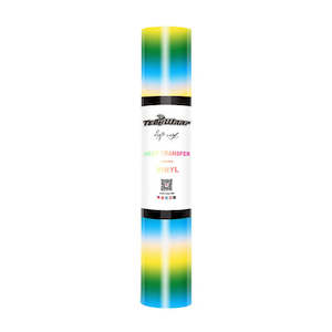 Adhesive wholesaling: Starry Green Rainbow Stripes HTV